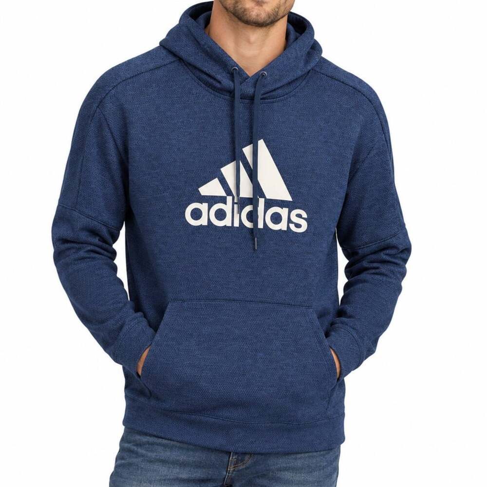 Adidas Team Issue Climawarm Blue Heather Pullover Hoodie Men's M DH9320